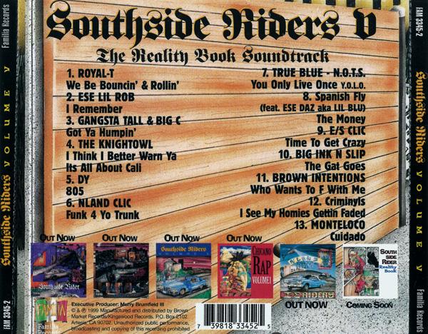 South Side Riders Volume V Chicano Rap South Side Riders Volume V Chicano Rap